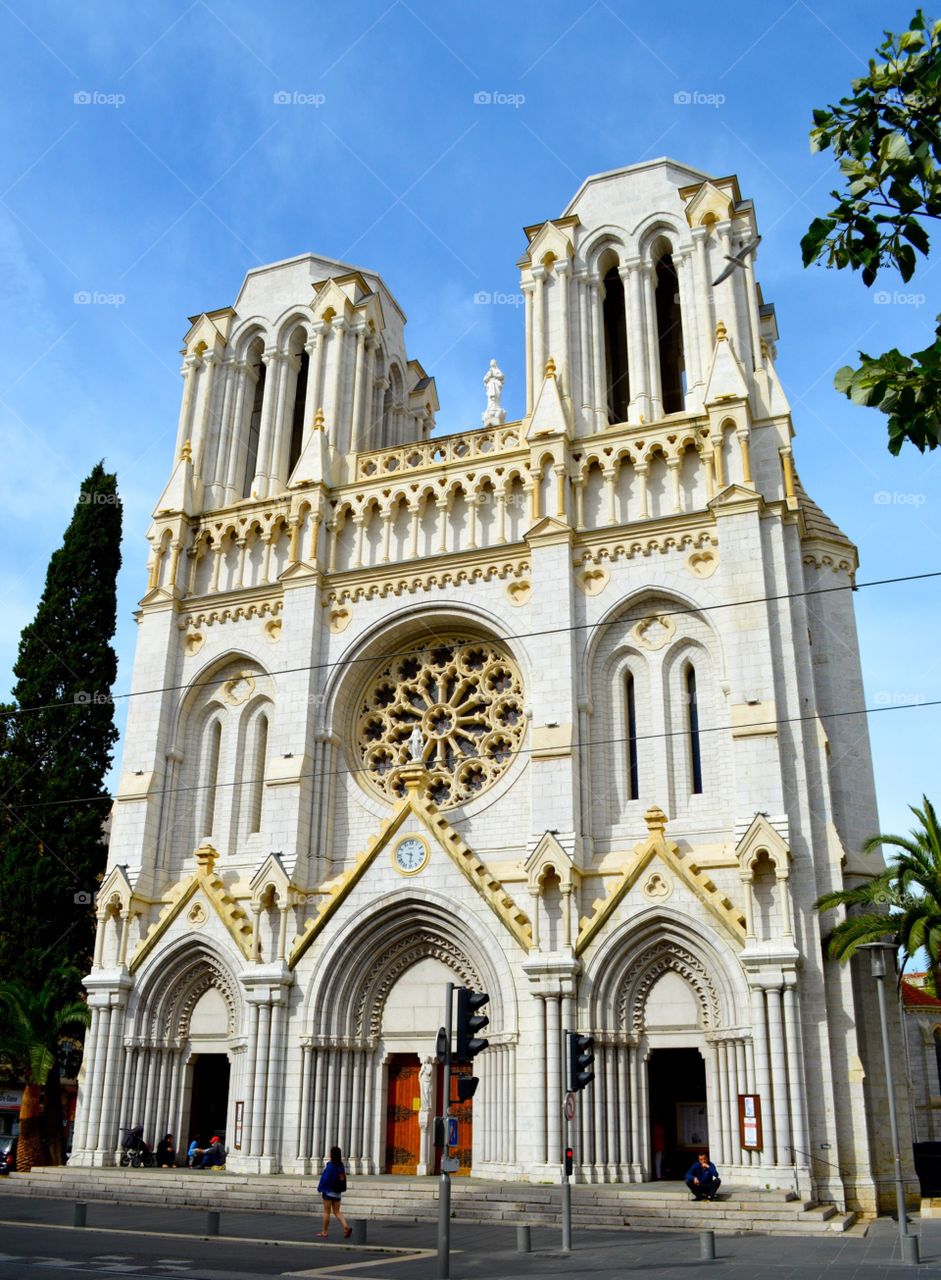 The Cathedral of Notre Dame in Nice, France