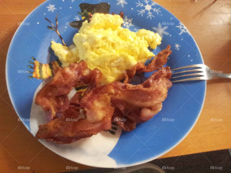 Bacon and eggs