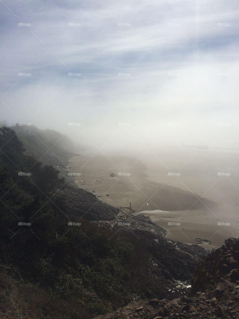 Fog, Mountain, Landscape, Mist, No Person