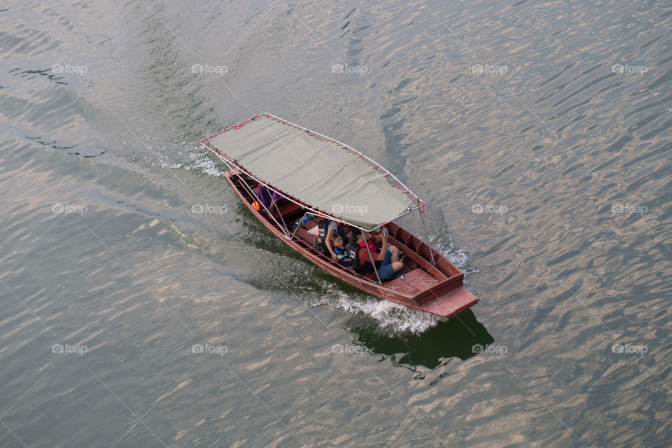 Tour boat in the river 