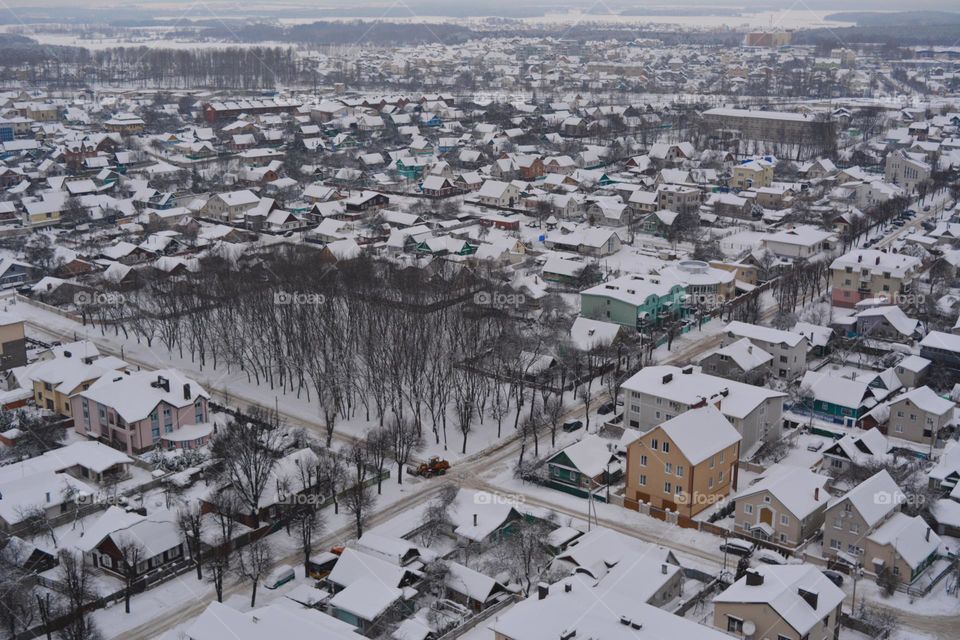 City, No Person, Landscape, Winter, Travel