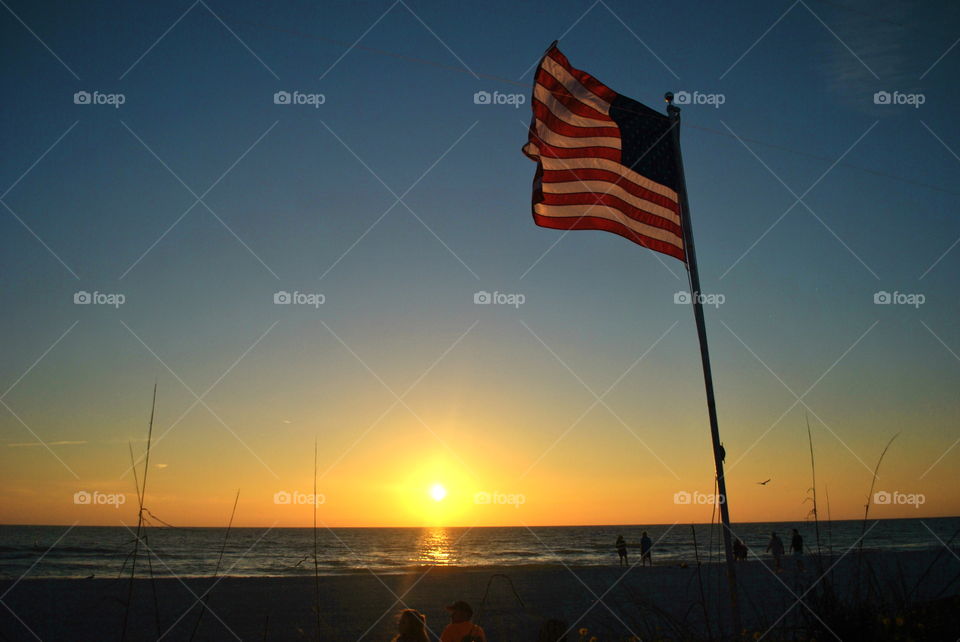 Sunset at Bradenton Beach. stunning sunset at Bradenton Beach,  Ana Maria Island, Florida