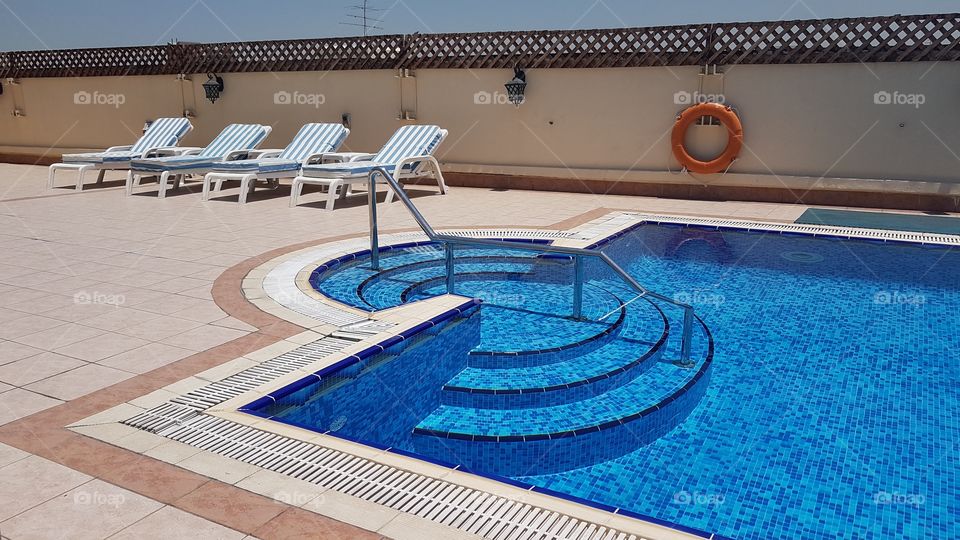 Dubai Nihal Palace hotel roof pool