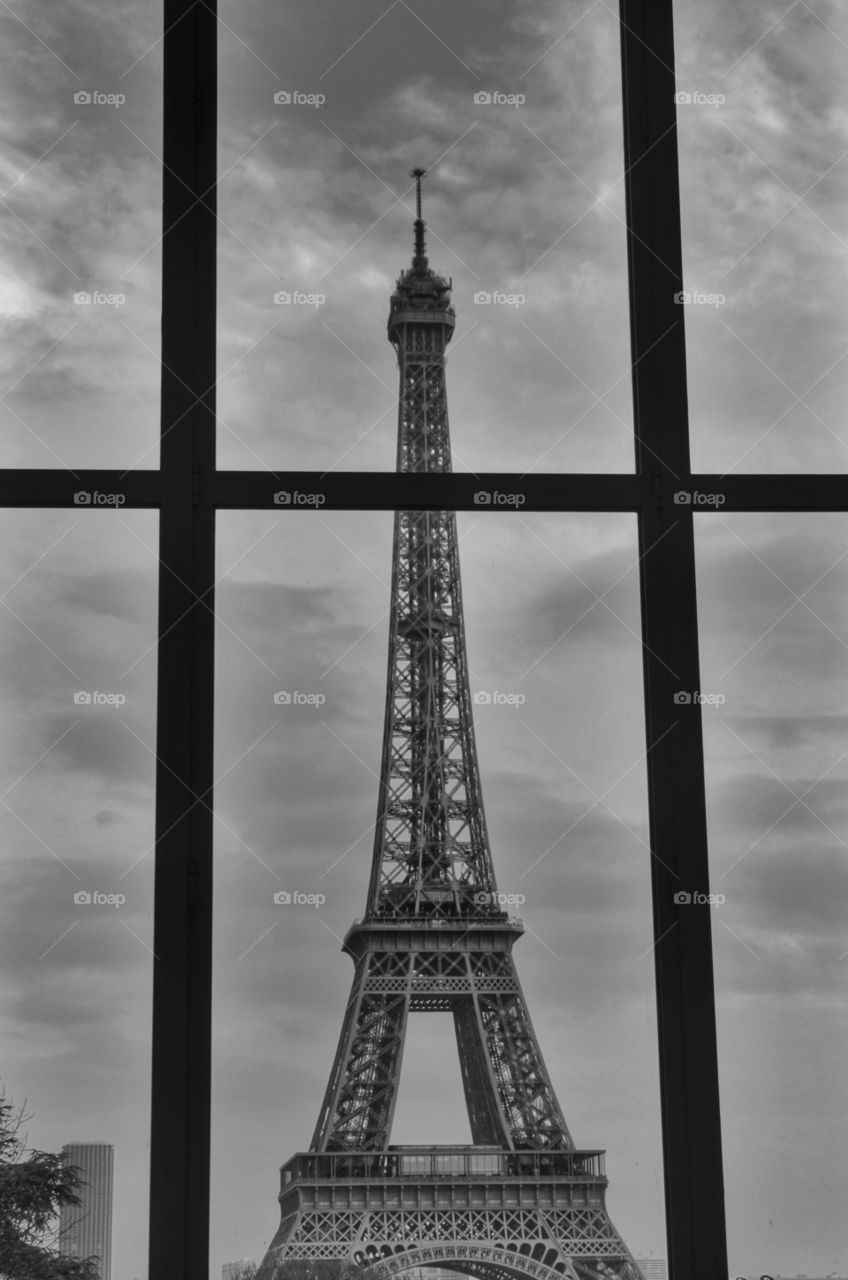 Lady Iron. Eiffel Tower seen from Palais Chaillot