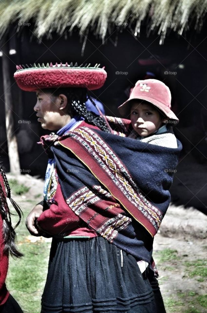 Peruvian Mother and Son