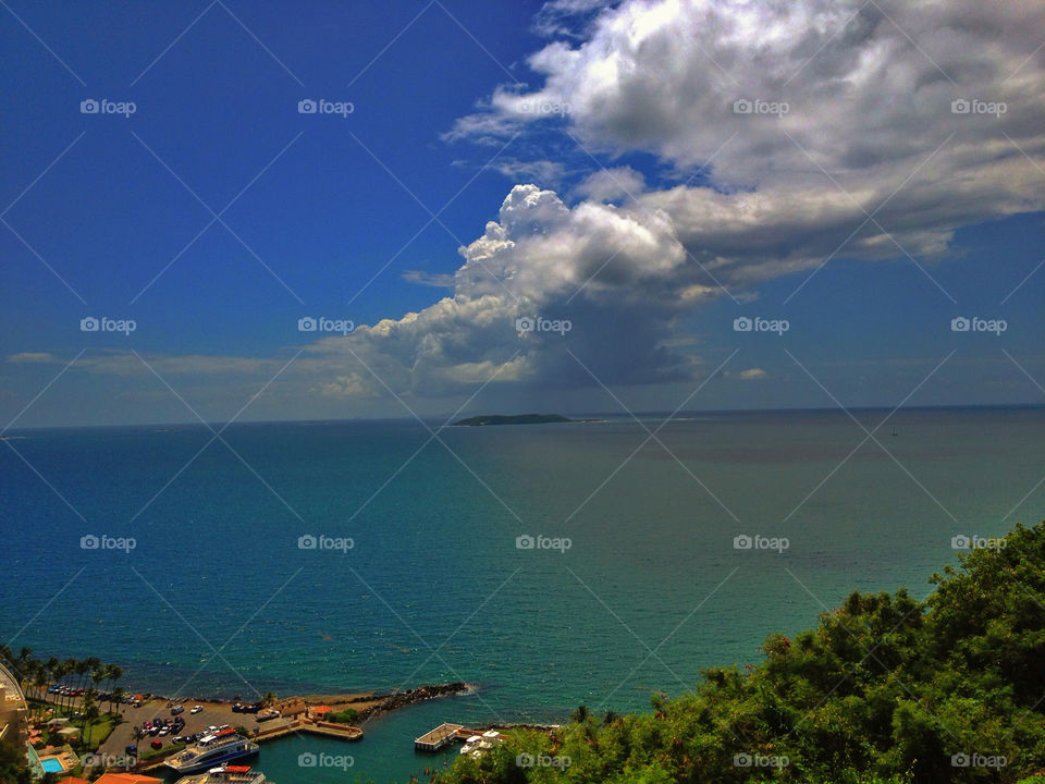 View of the ocean from Fajardo Puerto Rico