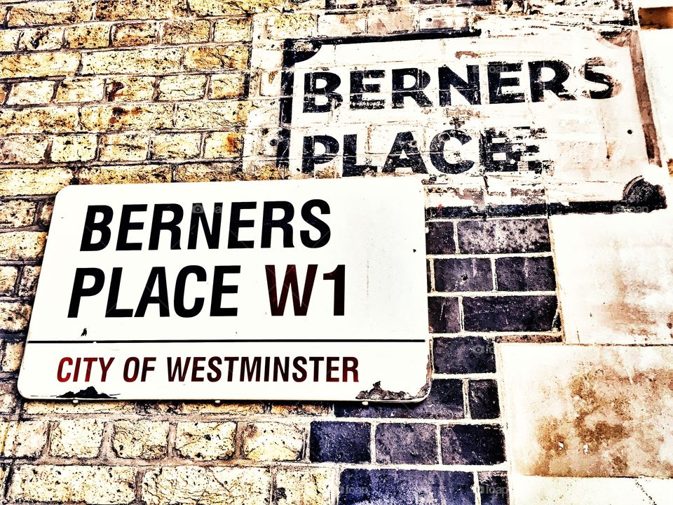 Berners Place, Old and New, London . Berners Place, Old and New, London 