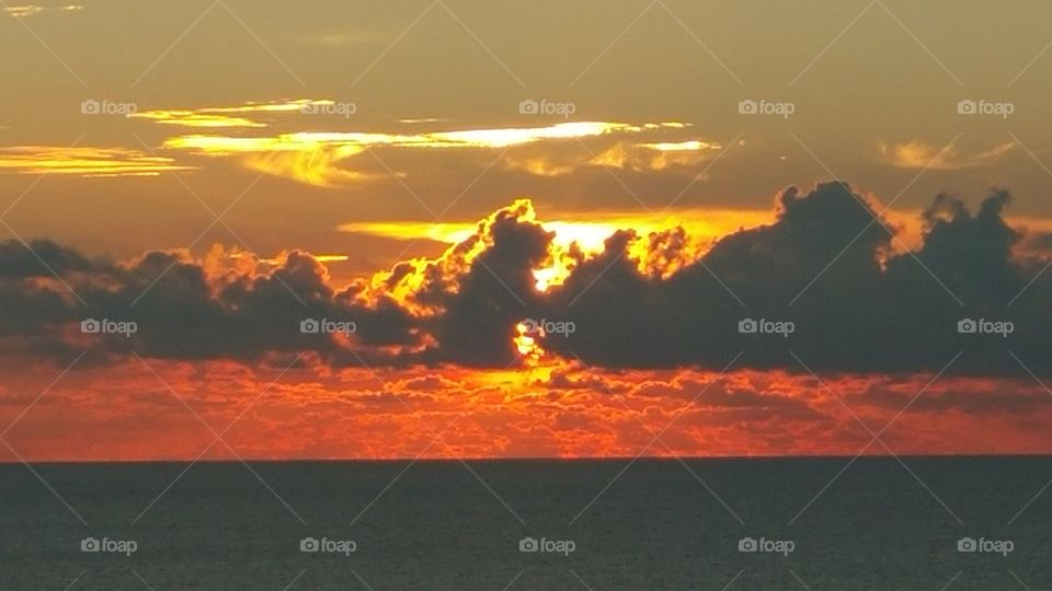 sunset in St Croix. day one of cruise sunsetting over St Croix Usvi