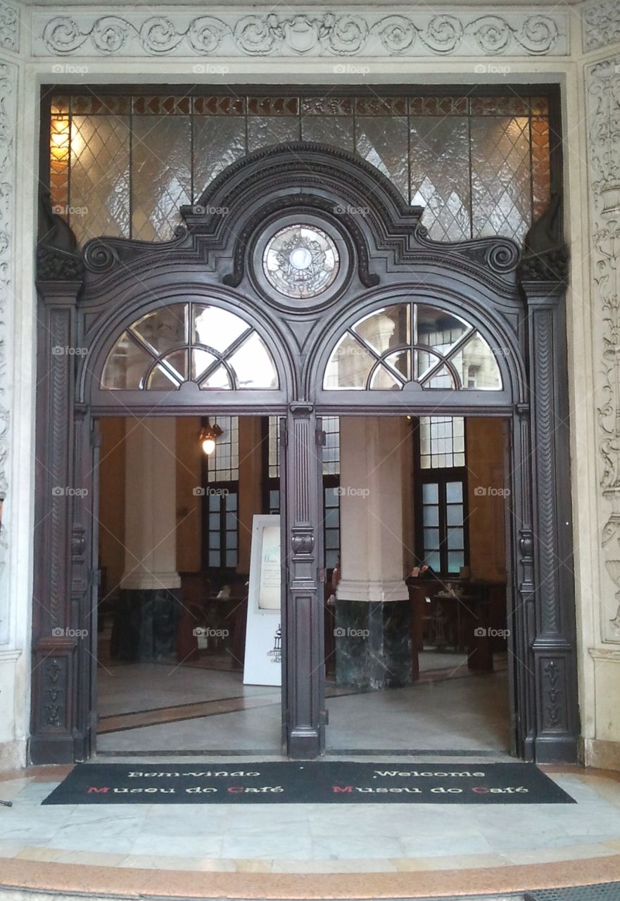 Old Coffee Stock Exchange building  -  at Santos historic downtown