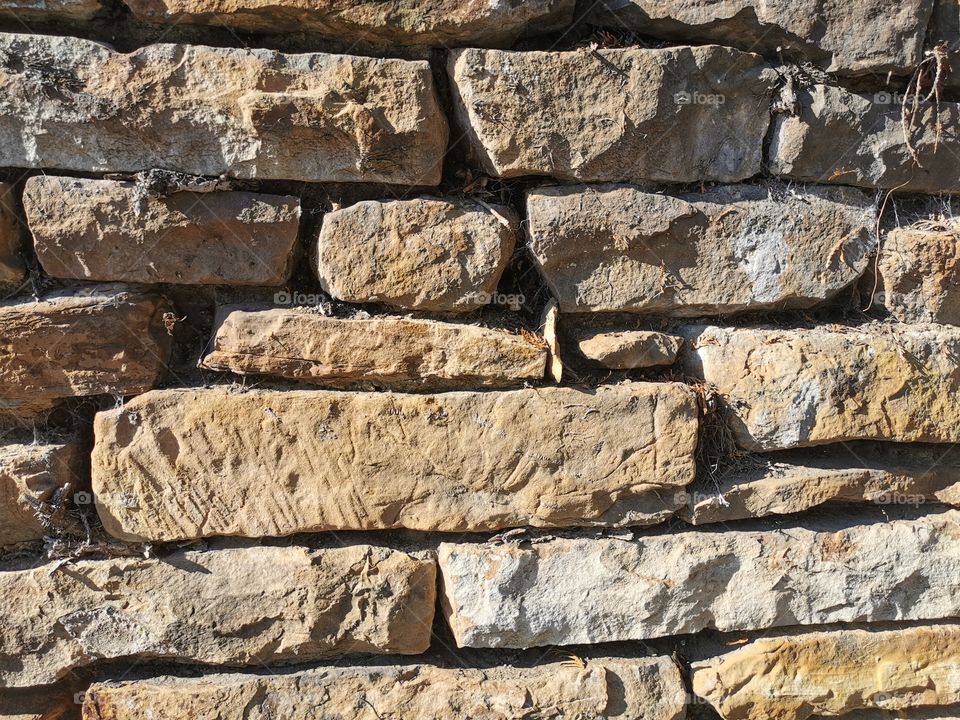 Bruchsteinmauer - Wall background