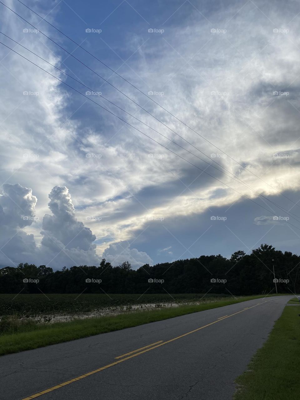 Just so beautiful to look at that country sky 