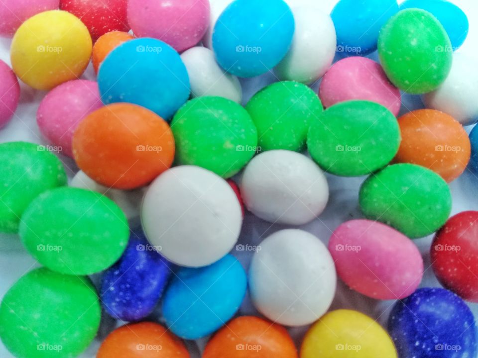 colorful with egg shapes