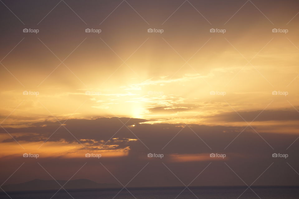 Mykonos sunset- taken from Mykonos, Greece.