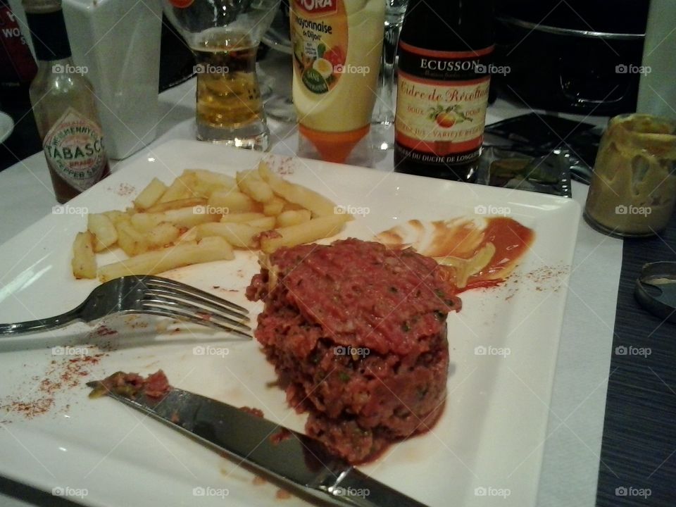 american steak beef tartare