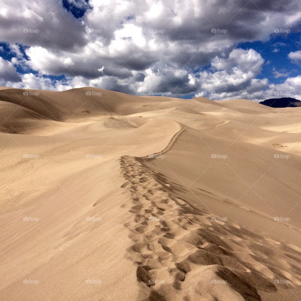 The great sand dunes of Colorado