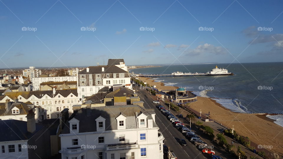 View from the View Hotel Eastbourne England.