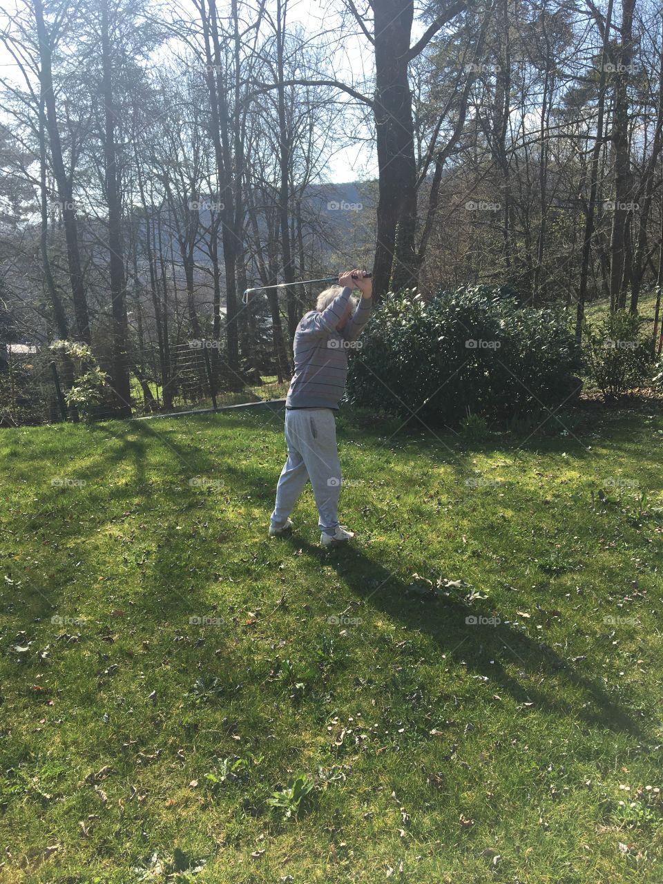 Golf training without balls 