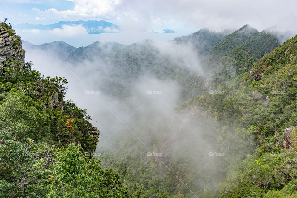 Beautiful scenery at the mountain in Malaysia