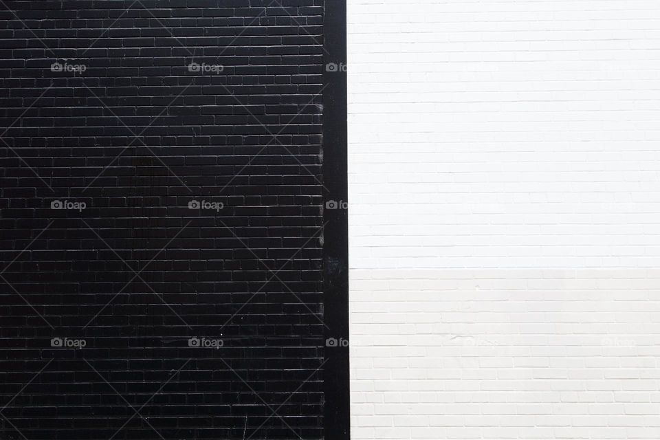 black white wall