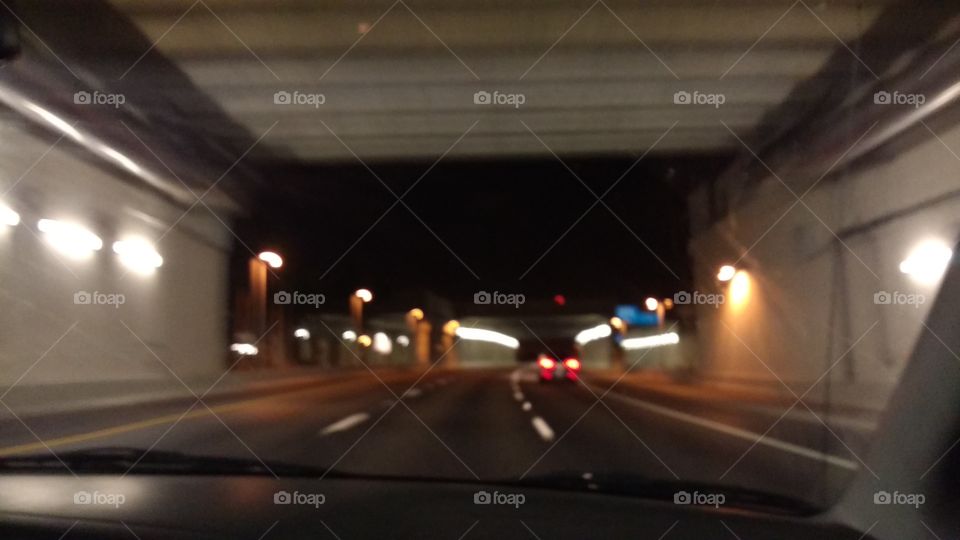 Blurry tunnel motion