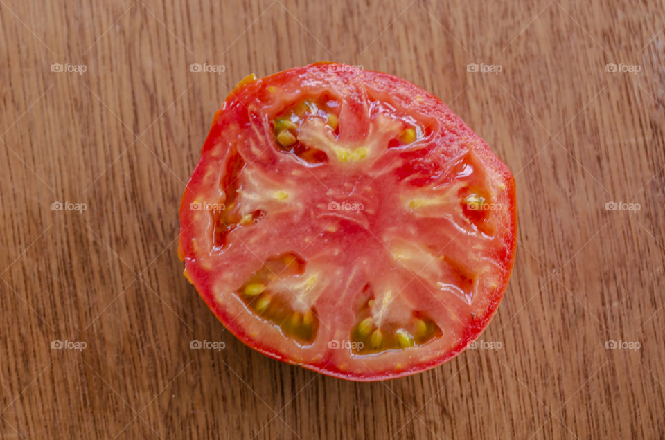 Ripe Tomato Cross Section