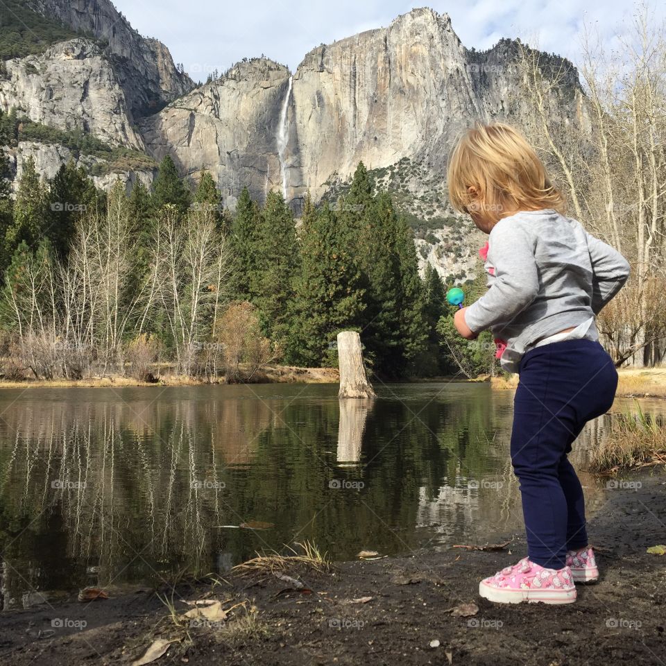 Our child in Yosemite