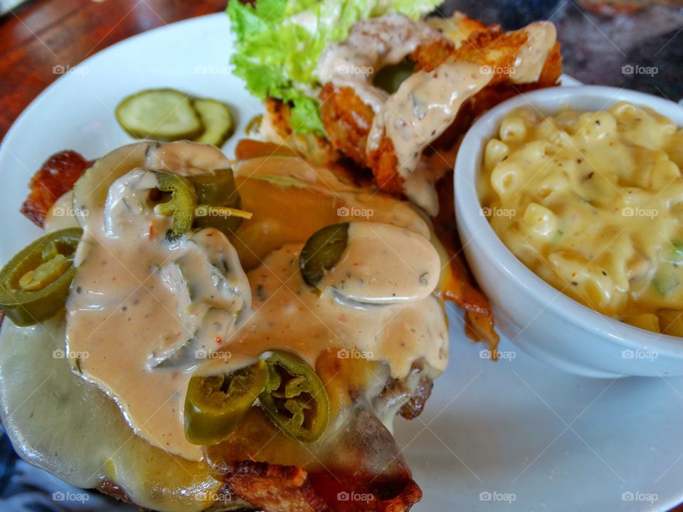 Burger With Jalapeños
