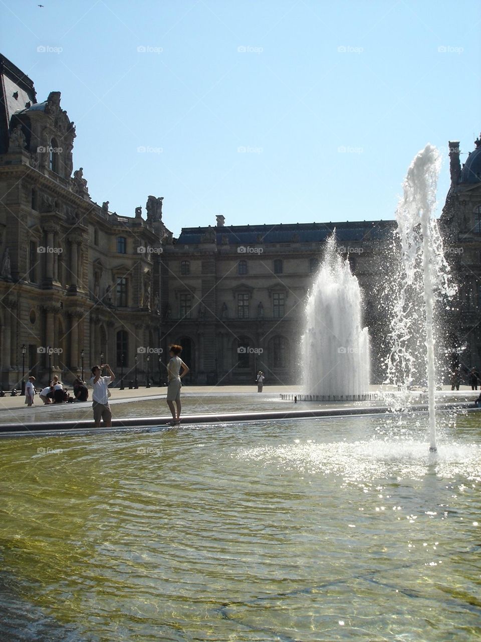 Sun and fountains 