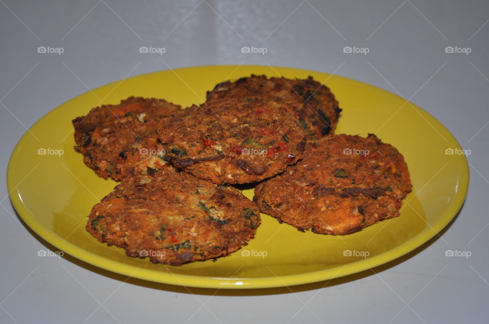 Vegan sweet potato burgers