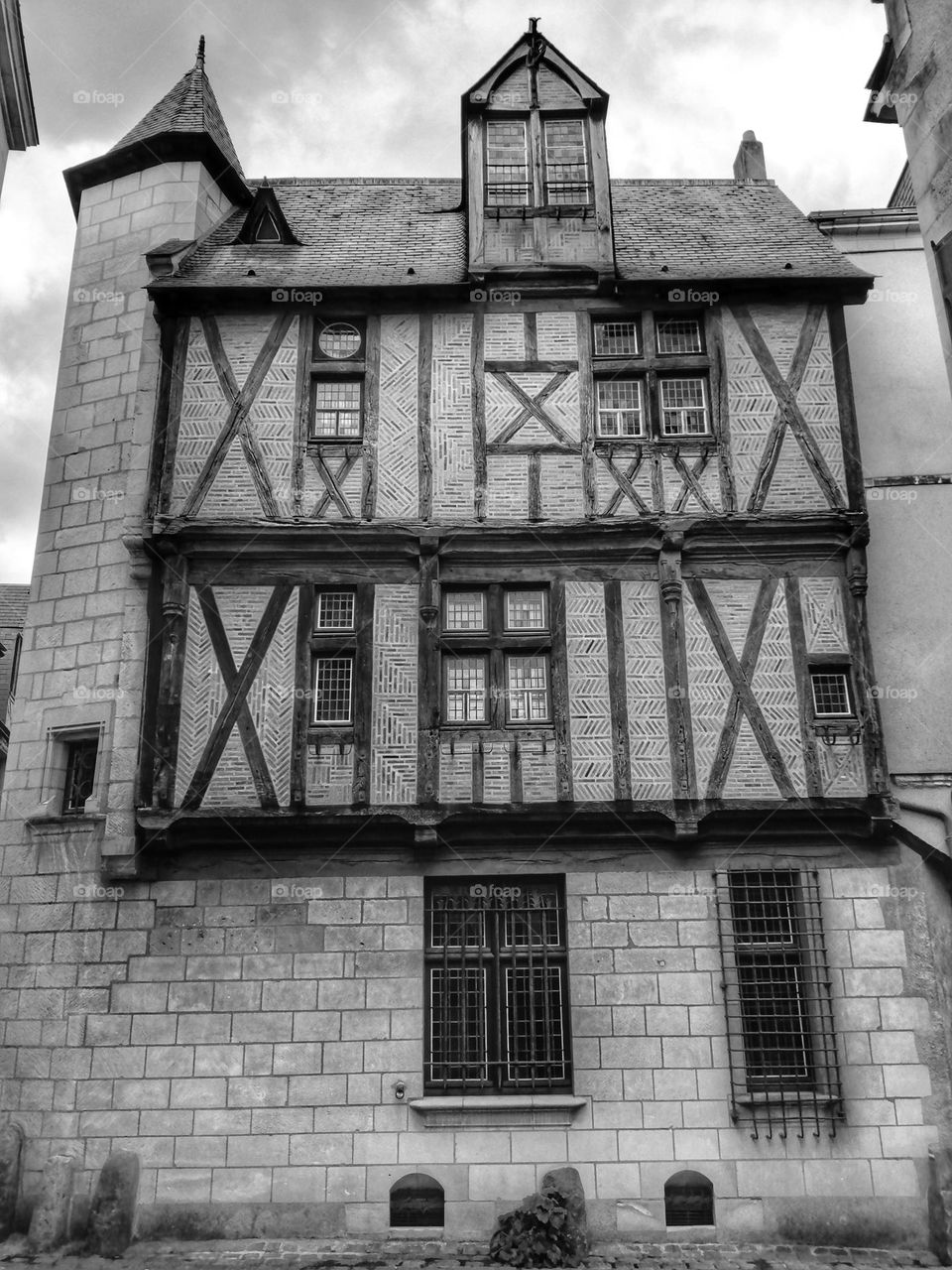 A half-timbered house at Angers