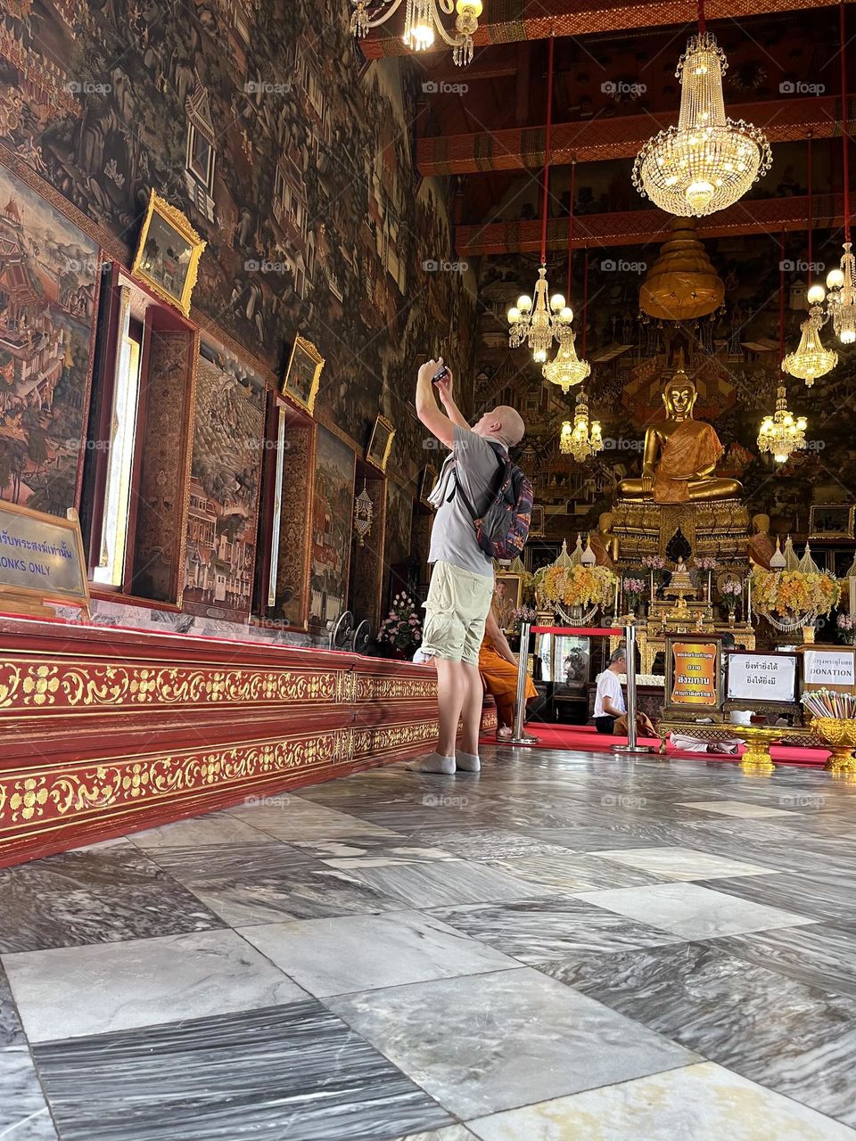 Moments of happiness @ Temples in Bangkok (Thailand)