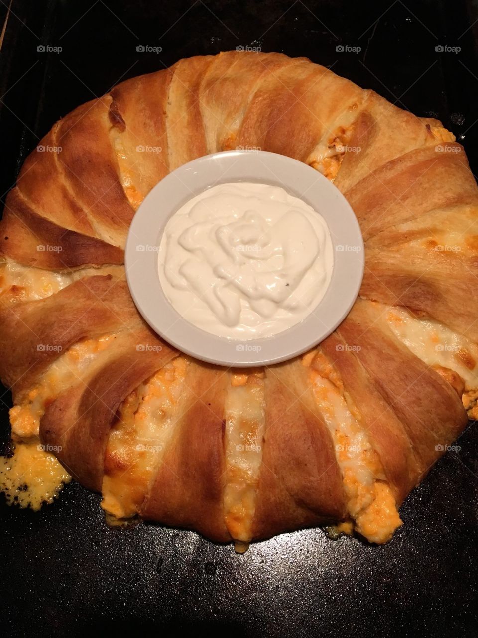 Crescent ring, buffalo chicken