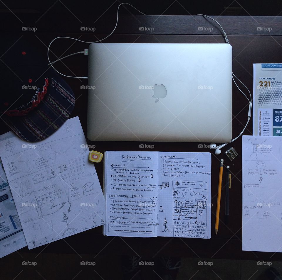 Office of the day.. This is a snapshot of my day. Working with some infographics. Started with some sketches and moved on to the computer.