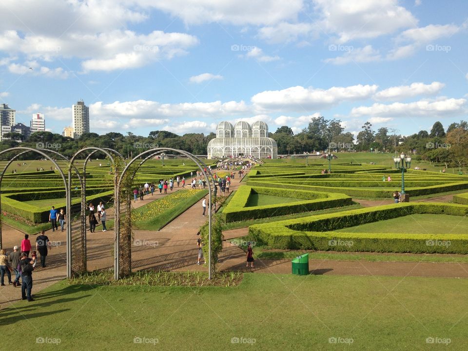 Botanical garden of Curitiba. I have a travel to Curitiba and visit this beautiful place! What a fantastic View!