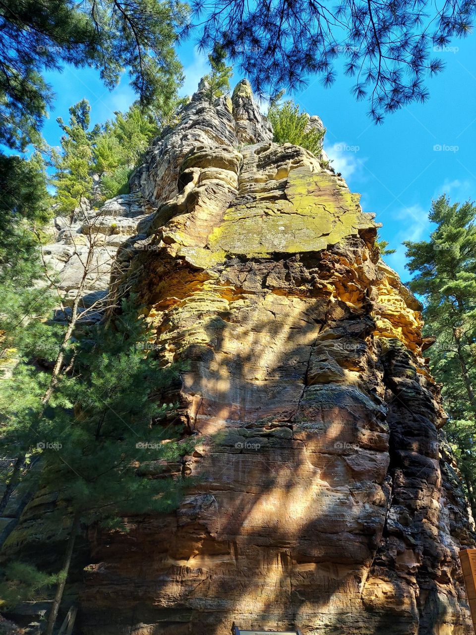 See petroglyphs in the rocks at Roche-a-cri State Park, WI.