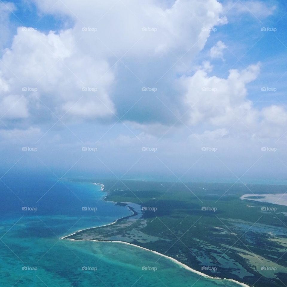 Turks and Caicos birds eye view 