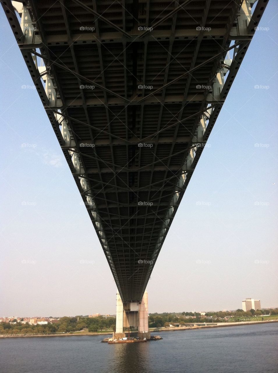 View under bridge