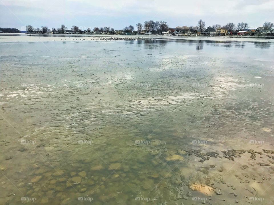 Sodus Bay in winter