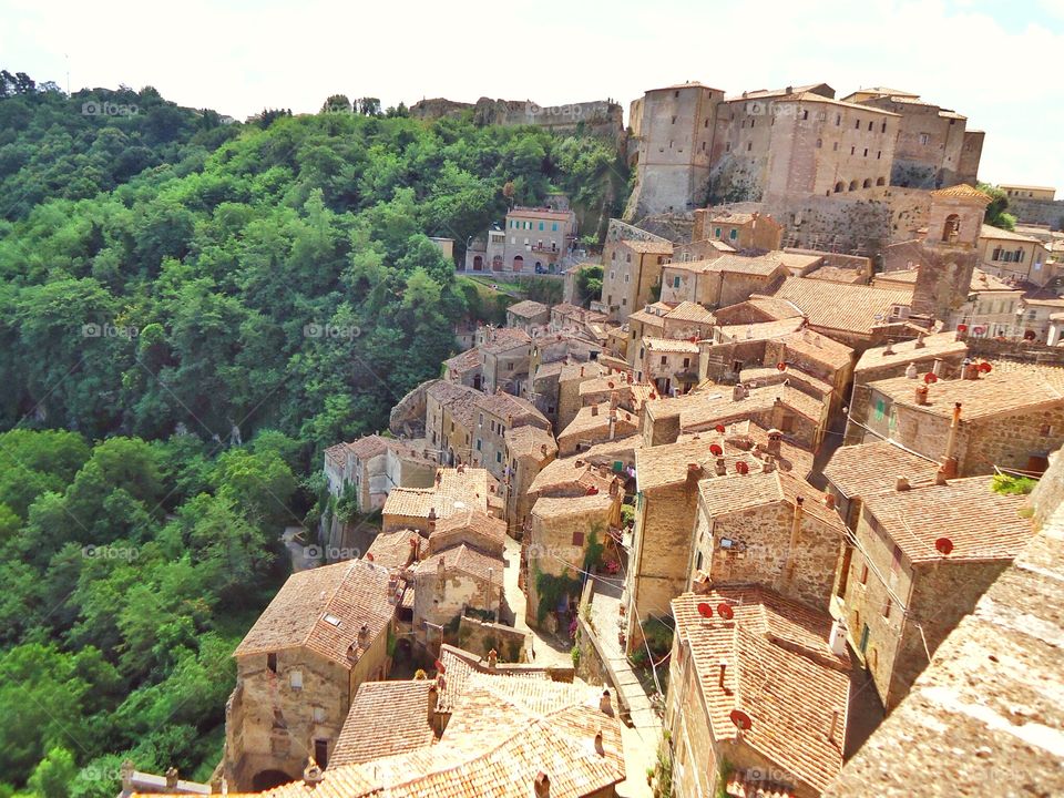 The village. SORANO,Tuscany,Italy