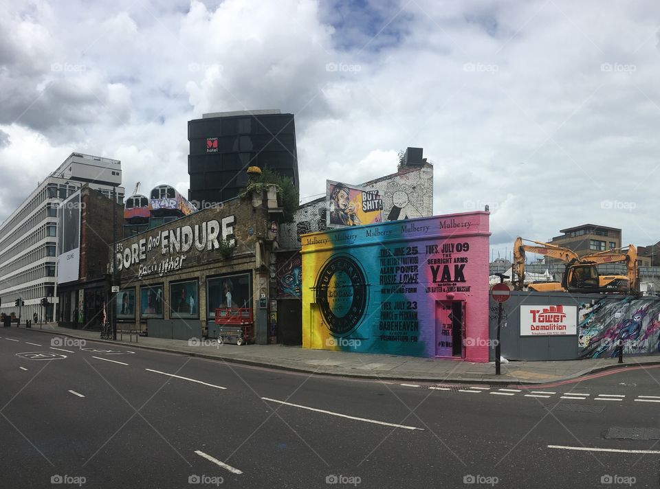 Urban Scene, East London, England