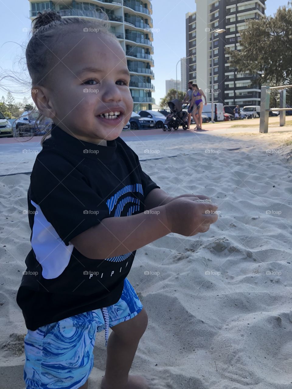 Loving the beach