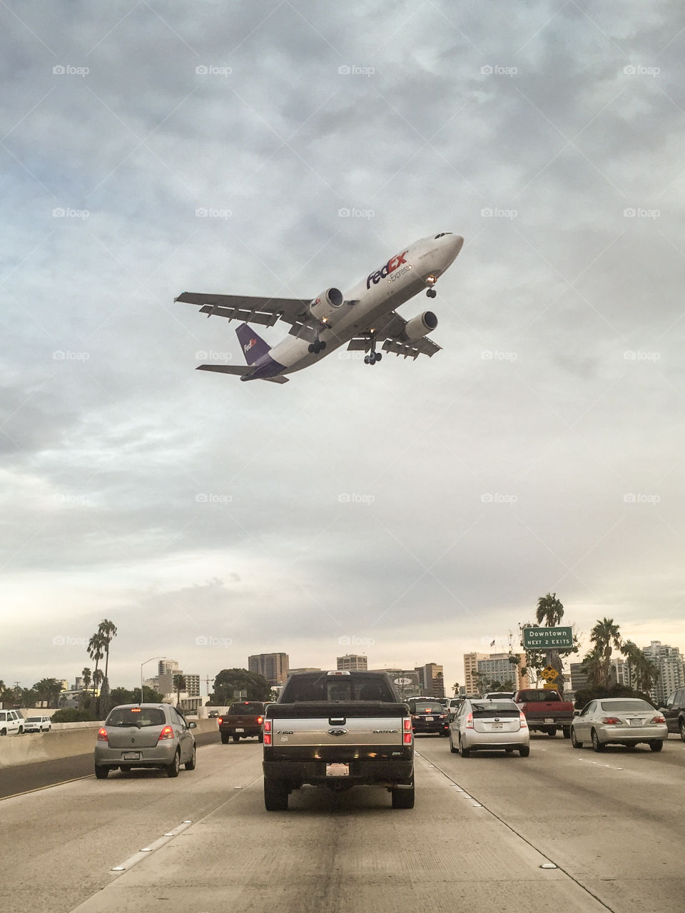 Taking off, San Diego 