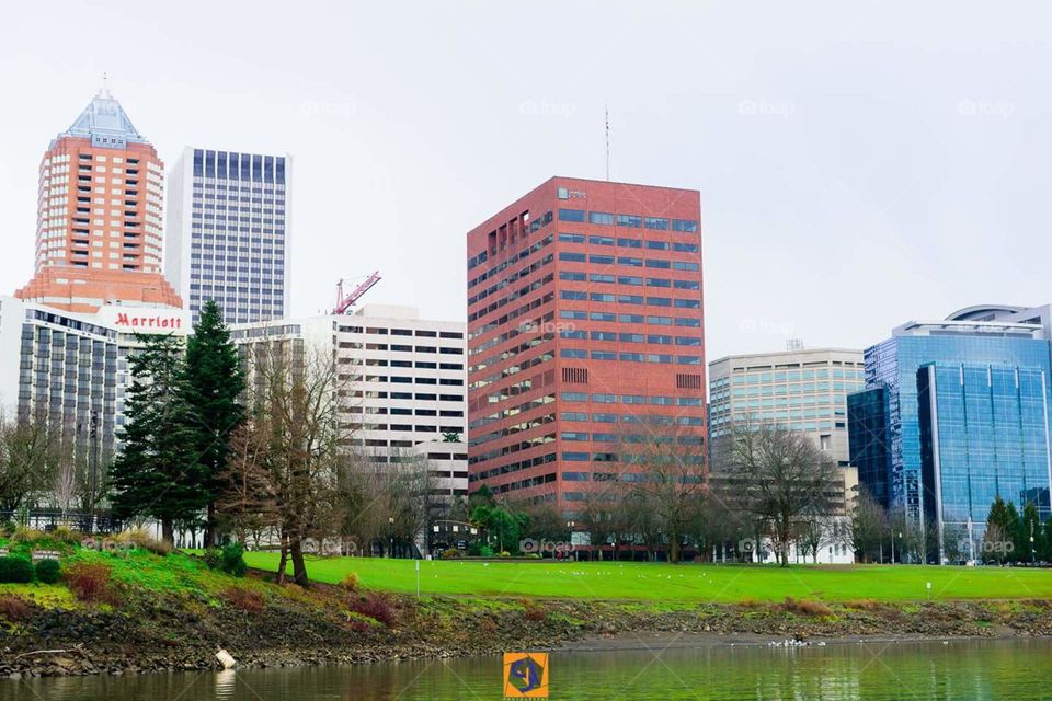 a view of downtown Portland Oregon USA