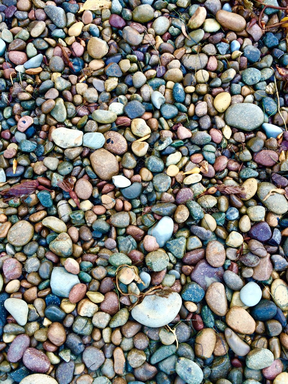 Multicolored stones
