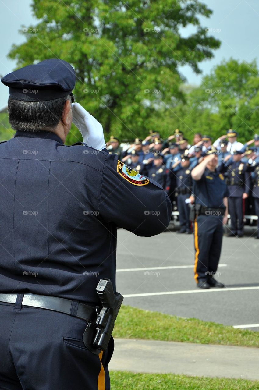 Police at Attention