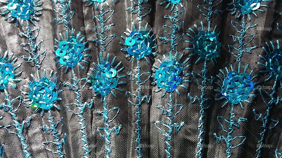 Spanish Sequin Hand Fan