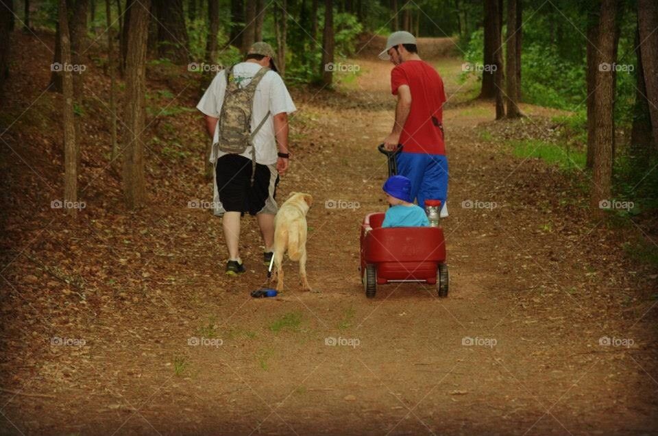 Boys walking 