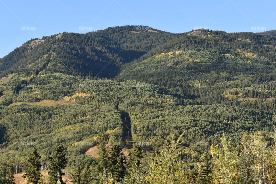 Mountains in the fall