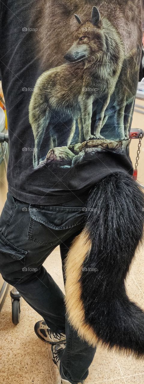 Wierdest thing I saw when I went to the shops.