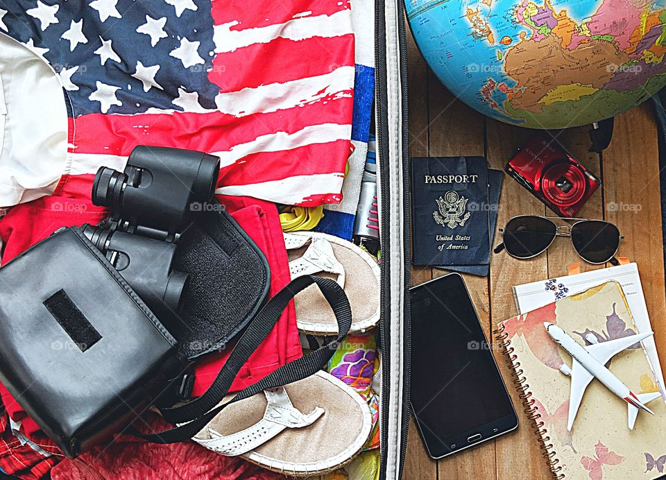 Suitcase for holiday